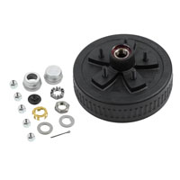 (image for) Trailer Hub-Drum Assembly 5 Bolt On 5" #84 Spindle 10" X 2.25" Drum 3.5 Axle Pre-Greased Dexter #K08-249-1G