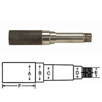 (image for) Trailer BT8 Axle Spindle Only 1 3/8" Round X 4" Stub Dexter/Redneck #R104BT8-38LNW