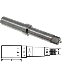 (image for) Trailer BTR Ez-Lube Axle Spindle 1.2" Round X 4" Stub Dexter/Redneck #R104BTREZLNW