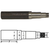 (image for) Trailer #84 Axle Spindle Only 6.5" Shank Dexter/Redneck #R2061-284LNW