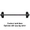 (image for) 2,200 lb. Trailer Axle 5 On 4 1/2" Straight SS Hydraulic Brake