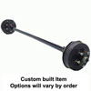 (image for) 3,500 lb. Trailer Axle 5 On 4.5" Straight Hyd Freebacking Brake