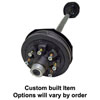 (image for) 6,000 lb. HD Trailer Axle 8 On 6.5" Straight Electric Brake