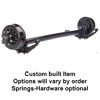 (image for) 6,000 lb. RD Trailer Axle 4" Drop 8 On 6.5" Electric Brake