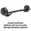 (image for) 6,000 lb. RD Trailer Axle 4" Drop 8 On 6.5" SS Hydraulic Brake