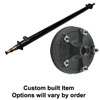(image for) 6,000 lb. RD Trailer Axle UTG Straight SS Hydraulic Brake