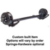 (image for) 7,000 lb. Trailer Axle 4" Drop 8 On 6.5" Electric Brake