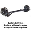 (image for) 7,000 lb. Trailer Axle 4" Drop 8 On 6.5" SS Hydraulic Brake