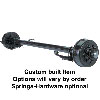 (image for) 8,000 lb. Trailer Axle 8 On 6.5" Straight DS Hydraulic Brake