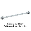 (image for) 3.5K Marine Trailer Axle Square Idler 5 On 4 1/2" Zerk Lube Galv