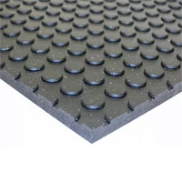 (image for) Horse-Stock Trailer Button/Smooth Rubber Stall Mat 48" X 72" X 3/4'' Dexter/Redneck #4872BM-75