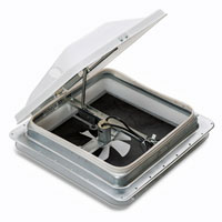 (image for) Trailer Dome Ventilator Crank Out Vent Top With 12V Fan Dexter/Redneck #71112-C