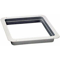 (image for) Trailer Roof Ventilator Trim Garnish White 14" X 14" Vents Dexter/Redneck #90090