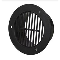 (image for) RV Trailer Interior Tube Air Vent Black Dexter/Redneck #AVT2