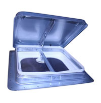 (image for) Trailer Ventilator Flat Crank Out Replacemeny Vent Top 14" X 14" Dexter/Redneck #M1660VEN