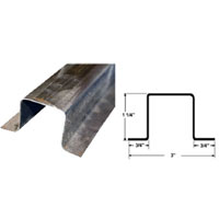 (image for) Trailer Body Side Post 16 GA Steel Dexter/Redneck #P15-96