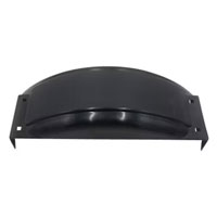 (image for) Trailer Fender Single Axle With Back Black Poly 8-12" Tire Dexter/Redneck #PF775X21B
