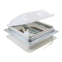(image for) Trailer Ventadome Roof Vent White with Screen Frame And Fan Dexter/Redneck #V2094SP-32
