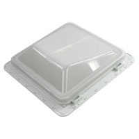 (image for) Trailer Ventadome Dome Roof Vent White with Screen Fan And Poly Roof Flange Dexter/Redneck #V3094-601-00
