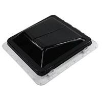 (image for) Trailer Ventadome Dome Roof Vent Smoke with Screen Fan And Poly Roof Flange Dexter/Redneck #V3094-603-00