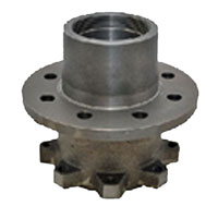 (image for) Trailer Disc Brake Hub Spacer Cups & 5/8" Studs 8 Bolt on 6 1/2" Oil 120 Spindle Kodiak/Dexter #008-H/S-120-DW-S