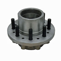 (image for) Trailer Disc Brake Hub Spacer Cups & 5/8" Studs Dacromet 8 Bolt on 6 1/2" Oil 5 Al-Ko 120 Spindle Kodiak/Dexter #008-H/S-120-DW-D-S