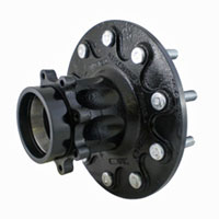 (image for) Trailer Disc Brake Hub Spacer Cups & 5/8" Studs E-Coat 8 Bolt on 6 1/2" Oil Al-Ko 160 Spindle Kodiak/Dexter #008-H/S-160-SW-E