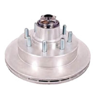 (image for) Trailer 13" Gla-Dex Hydraulic Disc Brake Integral Rotor/Hub Oil Cap 9/16" Cups & Studs 7-8k Dexter/Redneck #008-R/H-133-8-9-D-S-C