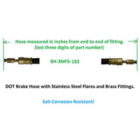 (image for) Trailer DOT Brake Hose 192" Dexter/Redneck #034-BH-3MFS-192