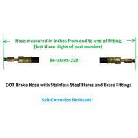 (image for) COPY Trailer DOT Brake Hose 228" Dexter/Redneck #034-BH-3MFS-228