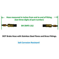 (image for) Trailer DOT Brake Hose 252" Dexter/Redneck #034-BH-3MFS-252