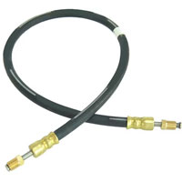 (image for) Trailer DOT Brake Hose 3/16" Male Inverted Flare 24" Dexter/Redneck #034-BH-3MFSFF-024