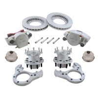(image for) Trailer Hydraulic Disc Brake Kit Dacromet 11" R/H 865 Bolt Pattern Rockwell American 10k Kodiak/Dexter #071-2H-11-10Q-DDDD