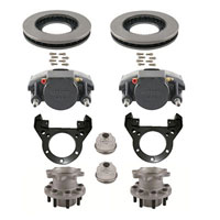 (image for) Trailer Hydraulic Disc Brake Kit Raw/E-coat 11" R/H 865 Bolt Pattern Rockwell American 10k Kodiak/Dexter #071-2H-11-10Q-DDDD