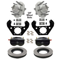 (image for) Trailer Hydraulic Disc Brake Kit 13" Integral Rotor 5/8" Studs 8k HD Kodiak/Dexter #071-2H-11-8D-5HD-REER