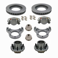 (image for) Trailer Hydraulic Disc Brake Kit 13" Integral Hub/Rotor Dacromet Al-Ko 12k Kodiak/Dexter #K71-2H-12-DDD