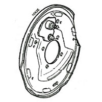 (image for) Trailer Electric Brake Backing Plate 10" x 2 1/4" Brake Dexter/Redneck #36-19-10