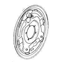 (image for) Trailer Hydraulic Brake Backing Plate 12" x 2" Brake 7K Dexter/Redneck #36-93-8