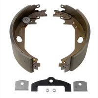 (image for) Trailer Hydraulic Brake Shoe & Lining 12 1/4 x 4" Brake Right Hand Dexter/Redneck #BP04-350