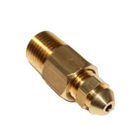 (image for) Trailer Hydraulic Disc Brake Caliper Brass Bleed Port Assembly Kodiak/Dexter #034-DBC-NPT-ADP/BBS