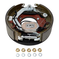 (image for) Trailer Electric Brake Assembly 12 1/4" X 3 3/8" 5 Bolt Flange Left Hand 10 Per Pair Dexter/Redneck #EB01-150