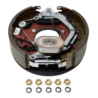 (image for) Trailer Electric Brake Asssembly 12 1/4" X 3 3/8" 5 Bolt Flange Right Hand 10k Per Pair Dexter/Redneck #EB01-155