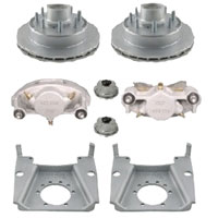 (image for) Trailer Hydraulic Disc Brake Kit Dacromet 13" Integral Rotor 5/8" Stud 7K Kodiak/Dexter #K71-2H-133-7-5-DDD