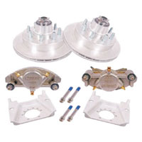 (image for) Trailer Hydraulic Disc Brake Kit Dacromet/Stainless 13" Integral Rotor 9/16" Stud Oil 7K Kodiak/Dexter #K71-2H-133-7-9-DSD