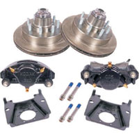 (image for) Trailer Hydraulic Disc Brake Kit Raw/E-Coat 13" Integral Rotor 9/16" Stud Grease 7K Kodiak/Dexter #K71-2H-133-7-9-REE