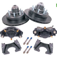 (image for) Trailer Hydraulic Disc Brake Kit E-Coat 13" Integral Rotor 9/16" Studs 8k Al-Ko Axle Kodiak/Dexter #K71-2H-133-8A-9-EEE