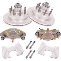 (image for) Trailer Hydraulic Disc Brake Kit Dacromet/Stainless 13" Integral Rotor 5/8" Studs 8k Kodiak/Dexter #K71-2H-133-8D-5-DSD