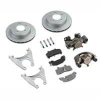 (image for) Trailer Hydraulic Disc Brake Kit Dacromet/Stainless 10" Slipover Rotor 3.5k Dexter/Redneck #K71-2R-10-DSD