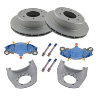 (image for) Trailer Hydraulic Disc Brake Kit Dacromet/KodaGuard 12" Slipover Rotor 5.2-6k Kodiak/Dexter #K71-2R-12-DKD