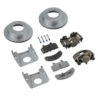 (image for) Trailer Hydraulic Disc Brake Kit Dacromet/Stainless 13" Slipover Rotor 1/2" Stud 7K Kodiak/Dexter #K71-2R-133-7-8-DSD